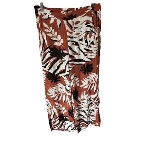 Women Roxy‎ Floral Wide Leg L boho Chic Beach Core Vacation Casual Lounge Wear
